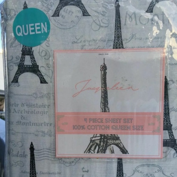 Jacqueleen Other - FLASH SALE Jacqueleen PARIS FRANCE Queen Sheet Set